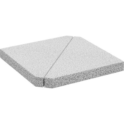 Sonnenschirm-Gewichtsplatten 2 Stk. Grau Granit Dreieckig 14 kg Vidaxl Image