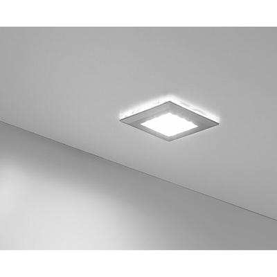 Furnika - led Leuchte Square 2 dimmbar, Aufbauleuchte kaltweiß 1,2 Watt alufarbig Image