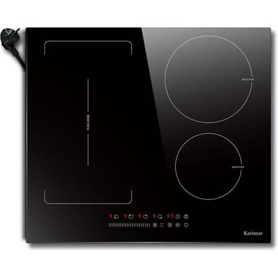 Karinear - Induktionskochfeld Flexzone mit stecker, Induktionsfeld 60 cm Einbau mit Image