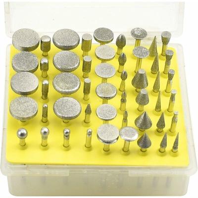 50 Stück Diamantfräser, Körnung 150, mit 3 mm Schaft, diamantbeschichteter Schleifkopf, zum Image