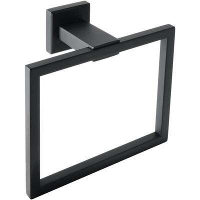 Aougo - Handtuchring zur Wandmontage, moderner quadratischer Badezimmer-Handtuchhalter, Image