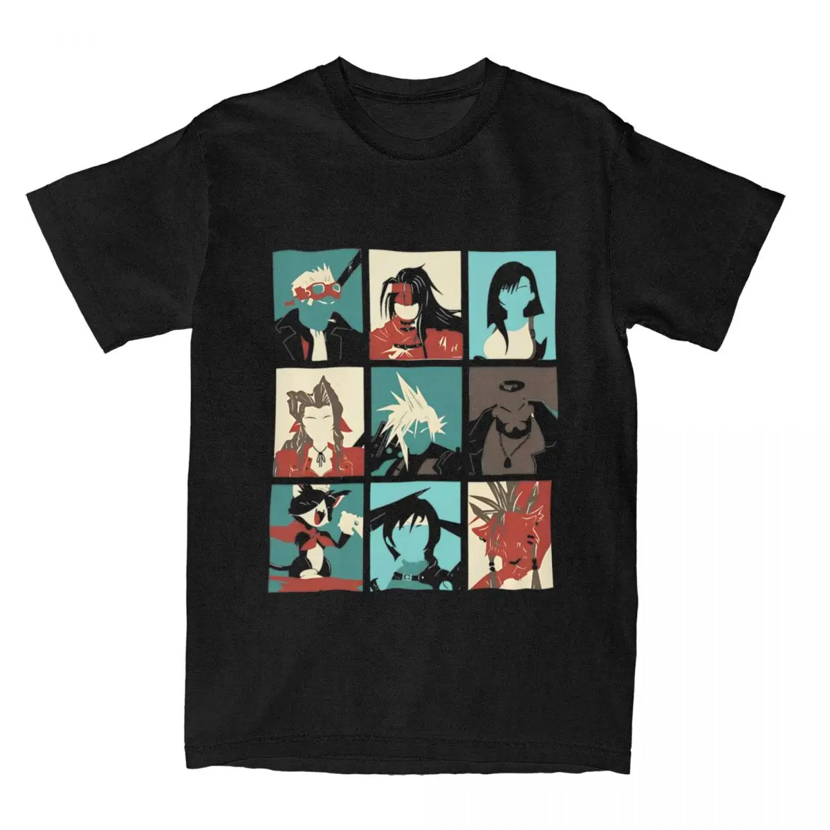 Fantasie Finale 7 T-Shirt Herren Spiel Poster y2k Retro Baumwolle T-Shirts Strand O-Ausschnitt Hip Hop T-Shirt heißen Verkauf übergroße Tops