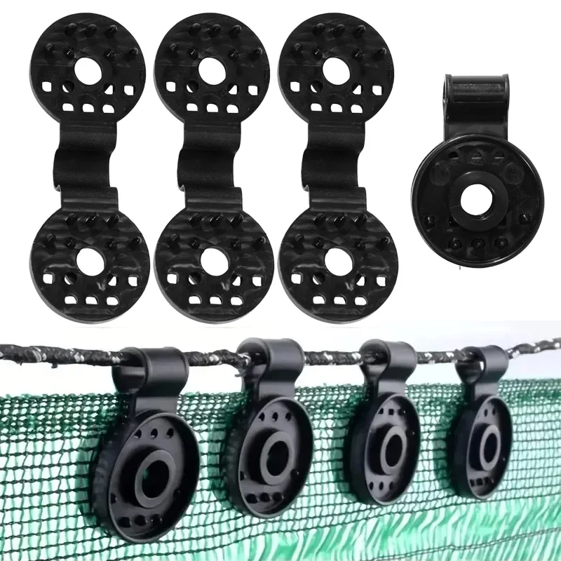50 stücke Sonnenschutz Schatten Mesh Befestigungs Clips Garten Sonnenschirm Zubehör Schwarz Runde Haushalt Abnehmbare Sichere Langlebig TMZ Image