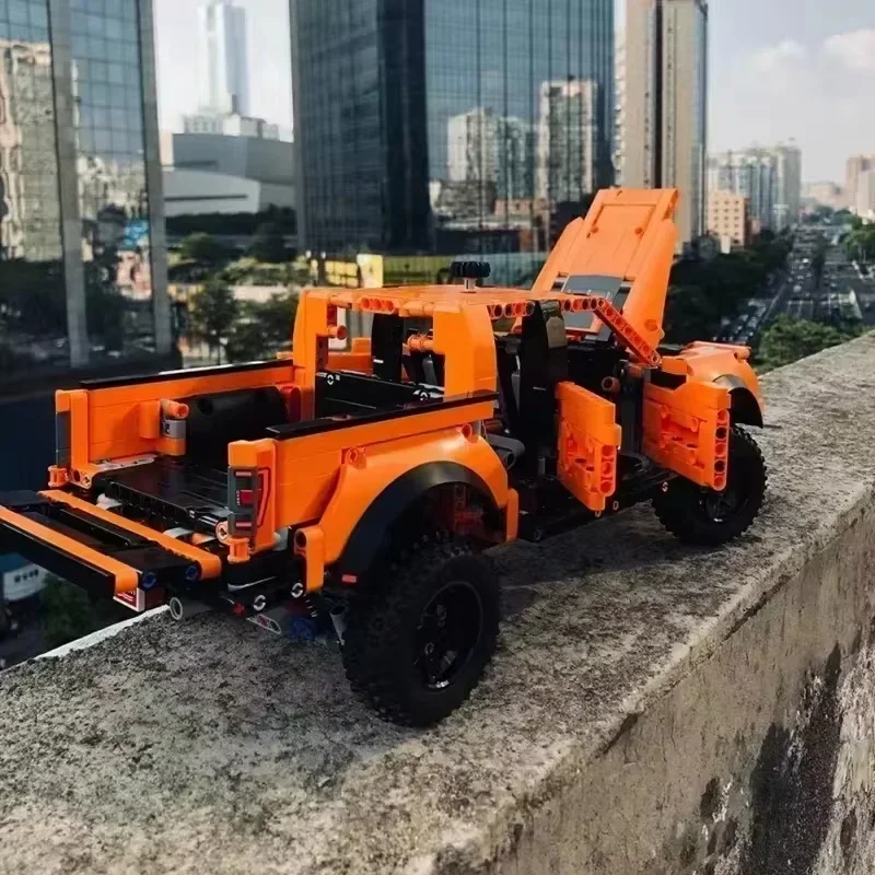 1379 Stück Pickup-Truck-Sportwagen-Bausteine – neues technisches Rennfahrzeugmodell, ideal für Kinder und als Geschenk Image