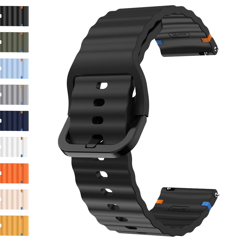 1 Stück Silikonarmband für Fossil GEN 6 5 5e 44 mm/GEN 5 LTE 45 mm Uhrenarmband 22 mm für Fossil Gen 5 Julianna Garrett Carlyle Armband Image