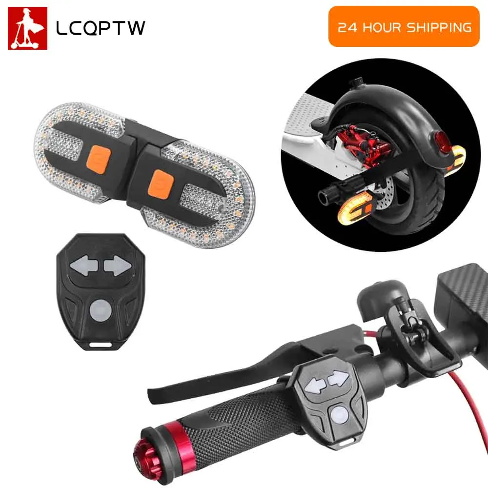 Blinker Lampe Fernbedienung für Xiaomi M365/Pro 2/1S Elektrische Roller Wasserdichte Licht USB Aufladbare drahtlose Rückleuchten Image