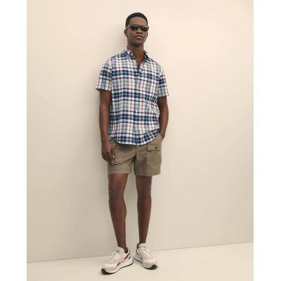Brooks Brothers Men's 6.5" Cotton Canvas Camp Shorts | Green | Size 42