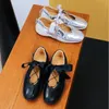 CHMURY Ballett-Sneaker, flache Mary-Jane-Schuhe für Damen, Silber, Schwarz, Weiß, mit Schleife und Band, große Größe 41 42 43