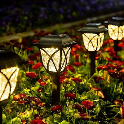 2Pcs LED Solar Rasen Lichter Im Freien Wasserdichte Powered Lampe Garten Dekoration Licht für Gehweg Weg Villa Yard Solar Lampen