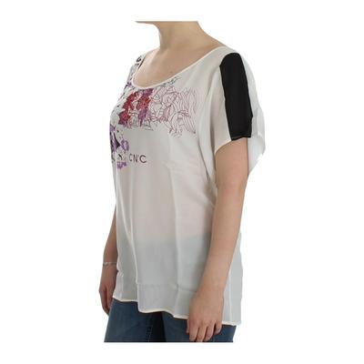 Costume National Damen Bluse mit weißem Motivdruck Image