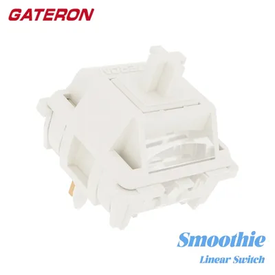Gateron Smoothie Switch Linear Milkshake Switch MX Stem for Gaming Mechanical Keyboard Pre Lubed 40g