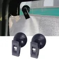 1 paio di clip per finestra interna per auto, supporto per tappo di aspirazione nero, ventosa in plastica, supporto rimovibile per biglietto per asciugamani, tende parasole