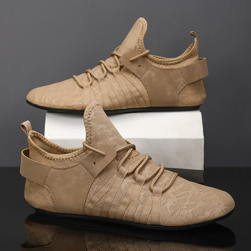 MAEDEF chaussures pour hommes chaussures plates décontractées hommes léger confortable fond mince à lacets hommes chaussure conduite chaussures de marche chaussures pour hommes