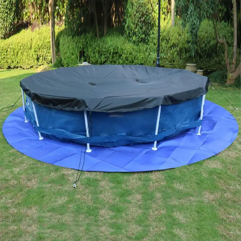 Revêtement de piscine optique rond, bâche de piscine, gril au sol, résistant, sous la doublure de sol de la piscine, tampon de sous-couche, polymères pour piscine