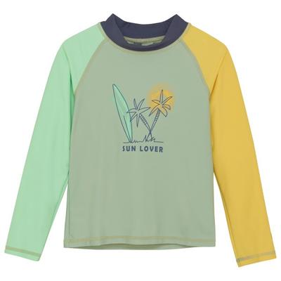 Color Kids - Kid's T-Shirt L/S with Chest Print - Lycra Gr 122 grün Image