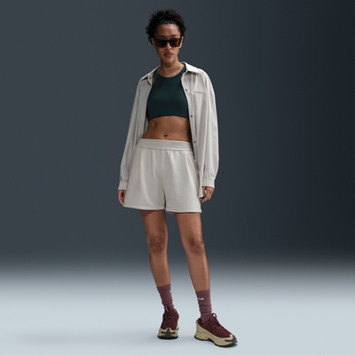Nike 24.7 ImpossiblySoft Women's Dri-FIT Mid-Rise Loose 10cm (approx.) Shorts - Brown - Polyester/Modal/Cotton