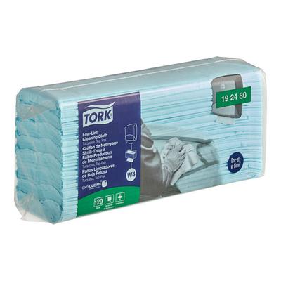 Tork 16 5/16" x 14" Turquoise Medium-Duty 1/4 Fold Low-Lint Cleaning Cloth 192480 - 480/Case