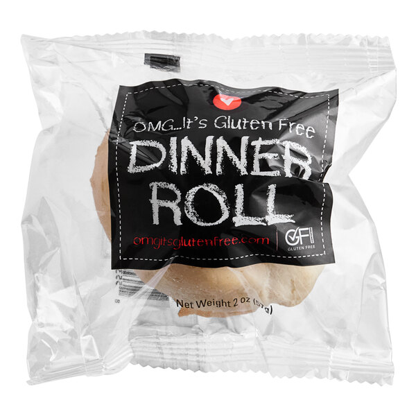 OMG...It's Gluten Free Individually Wrapped Gluten-Free 5-Grain Dinner Rolls 2 oz. - 24/Pack
