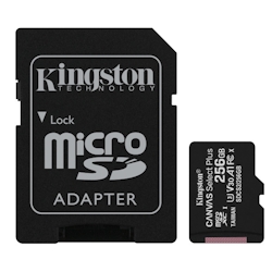 Micro SDXC 256GB Kingston Canvas Select Plus + Adapter SDCS2/256GB Image