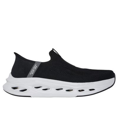 Skechers Men's Slip-ins: Max Cushioning Glide-Step - Euclid Slip-On Shoes | Size 9.0 Extra Wide | Black/Gray | Textile/Synthetic | Machine Washable