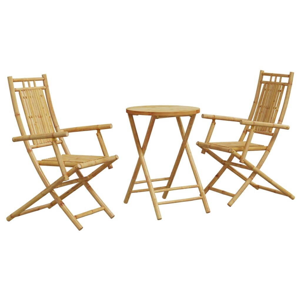 vidaXL 3-tlg. Bistro-Set Bambus Image