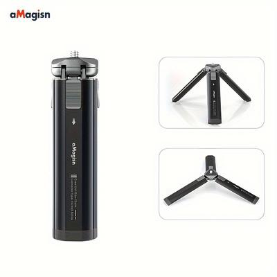 TEMU Desktop Mini Tripod Metal Camera Stand Single Leg Base Compatible With Dji Pro 4/3, Pocket 2, 11 10 6 5 4, 2, Ace X5 X4 X3 X2 Image