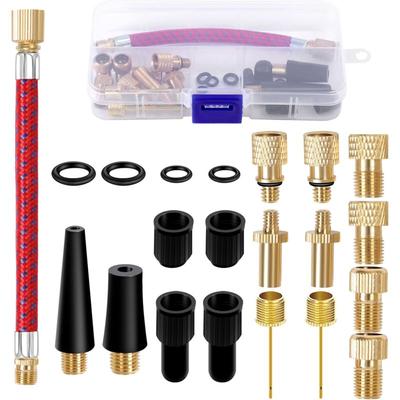 Fahrradventil Adapter Set - Französisches Ventil Adapter mit Sortierbox, Ventiladapter Fahrrad Image