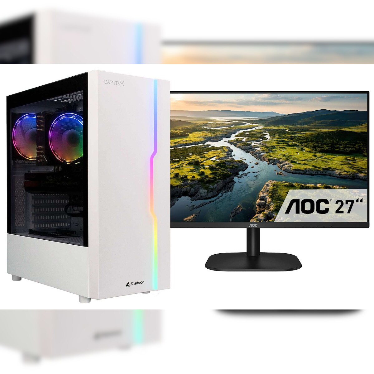 Captiva PC Power Starter R78-415 TFT Bundle (Ryzen 7 5700G/SSD 1TB/32GB/WLAN/Windows 11 Home 64-bit) Image