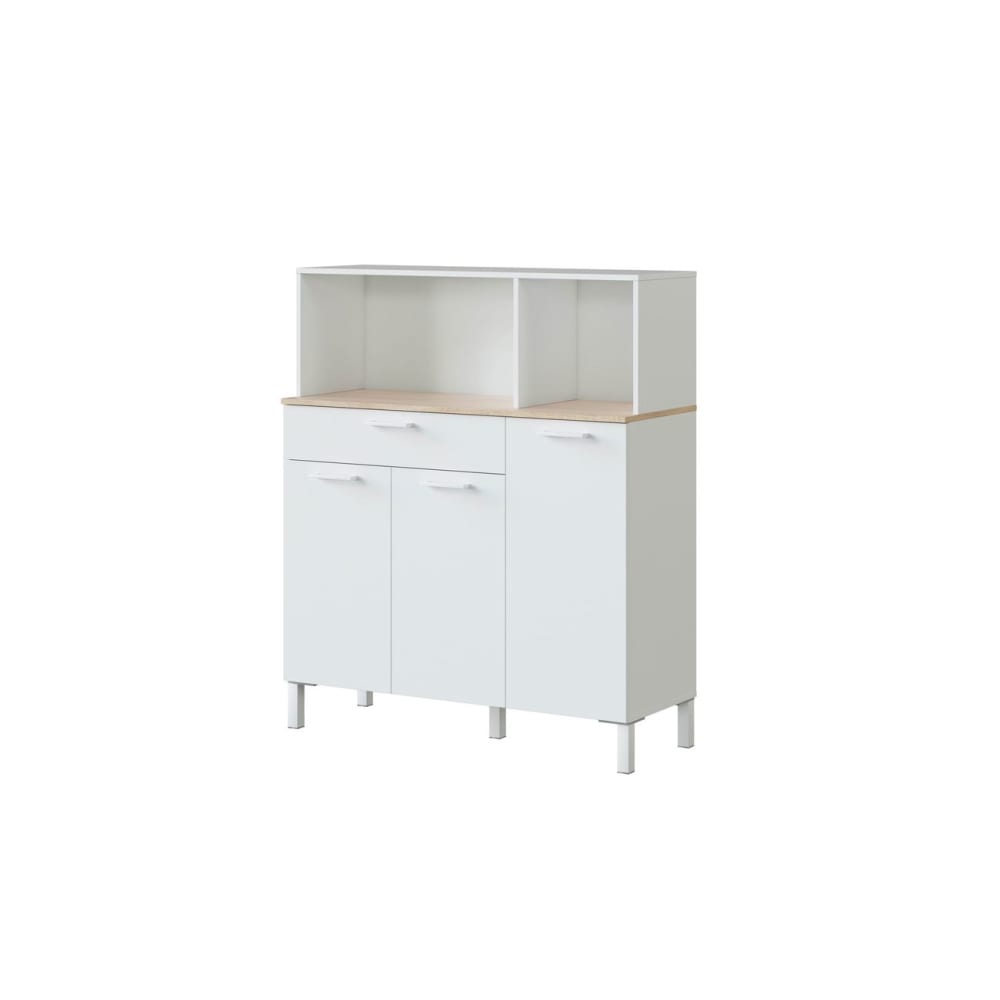 Buffet con 3 ante e 1 cassetto - L108 cm - Bianco