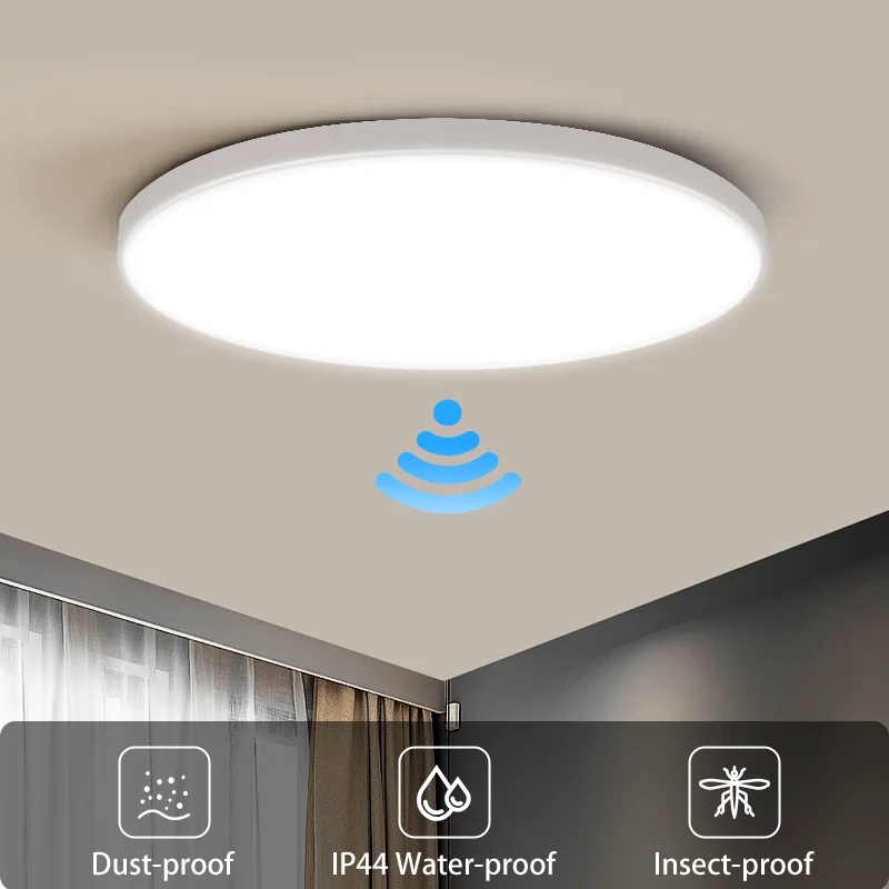 Motion Detektor Led-deckenleuchte Radar Sensor Decke Led Decke Wasserdichte Induktion Decke Lampe Für Badezimmer Garage Flur