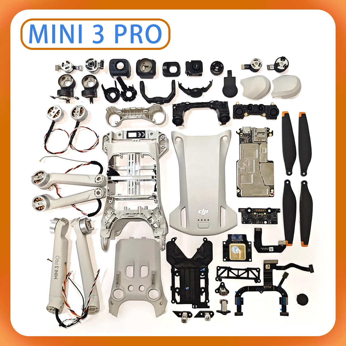 Original Mini 3pro Drone Zubehör Gehäuse Motor Arm Gimbal Giermotor GPS ESC Propeller für DJI Mini 3pro mit gutem Test