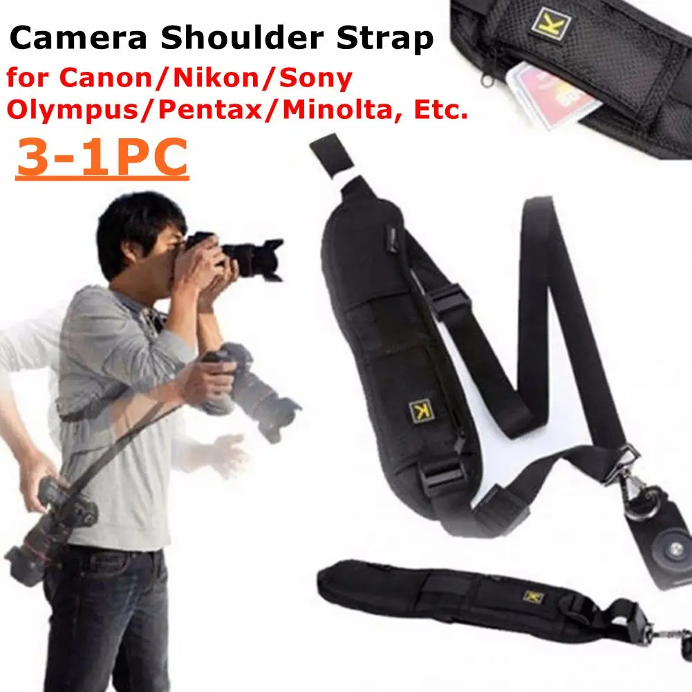 Tragbarer SLR-Kameragurt für Canon/Nikon/Sony/Olympus/DSLR-Kamera, verstellbarer Umhängeband für Digitalkameras, schnelle Kamera-Umhängeband Image