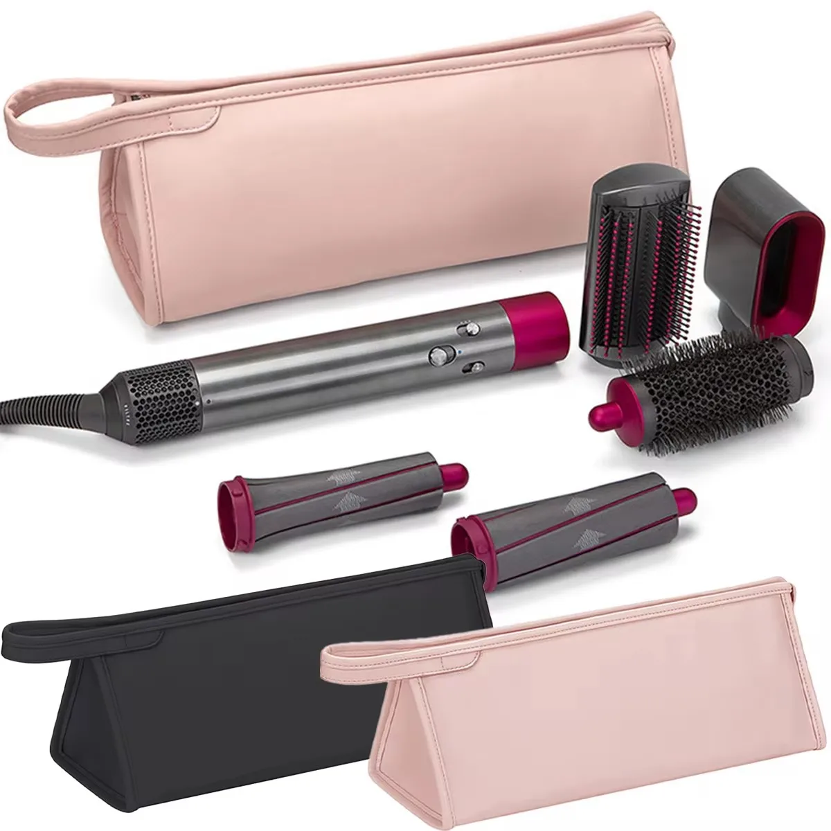 Wasserdichte pu Leder Reisetasche für Airwrap Styler und Überschall Haartrockner-tragbare Reisetasche für Haar werkzeuge Image