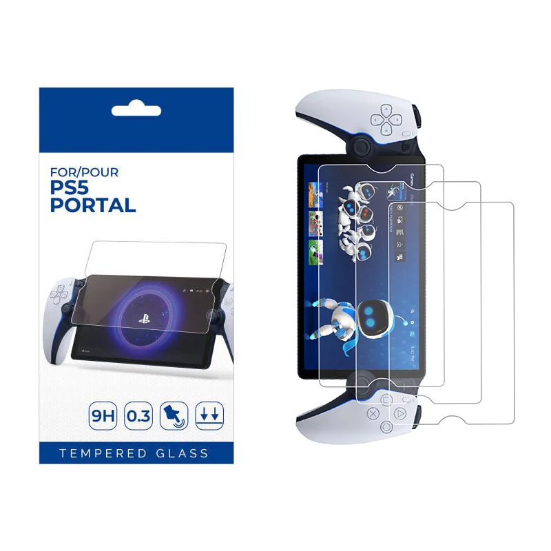 Hochauflösende Displayschutzfolie aus gehärtetem Glas für Sony PS Portal 8-Zoll-Spielekonsolenzubehör Image