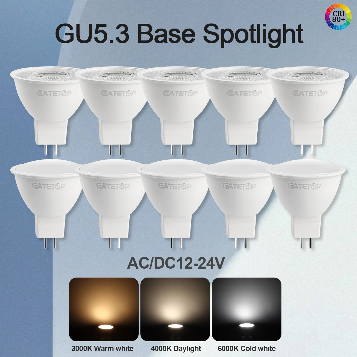 5 Stück LED-Strahler MR16-Birne GU5.3 120 Grad 38 Grad 7 W 700 lm AC DC 12 V 24 V Bombillas ersetzen 50 W Halogenlampe Wohnzimmer