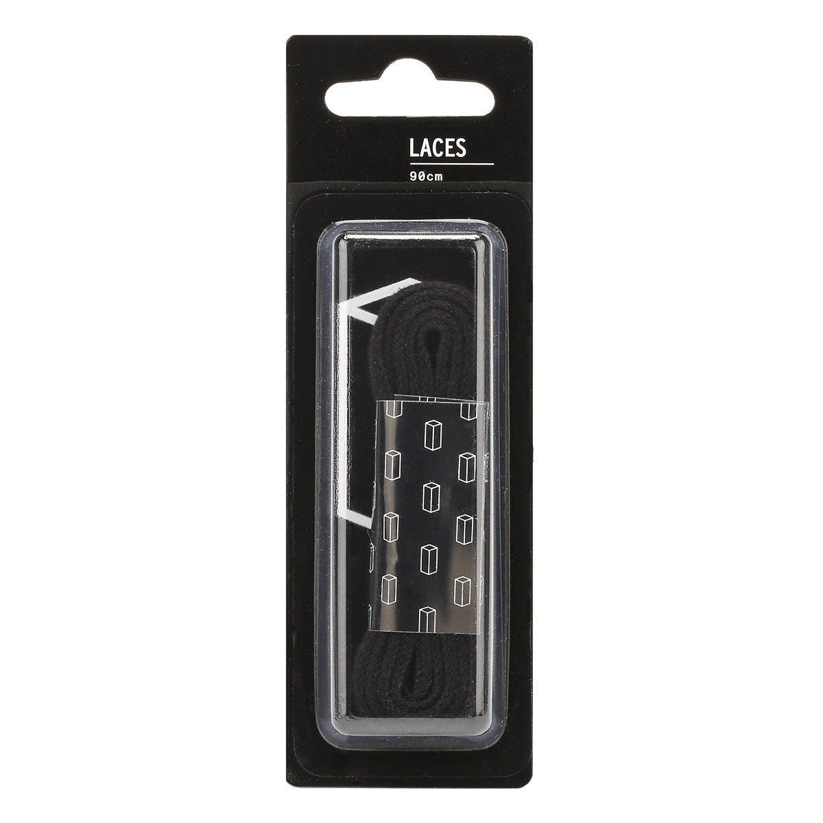 TOWER London Schwarz Flache Schnürsenkel (90cm) Image