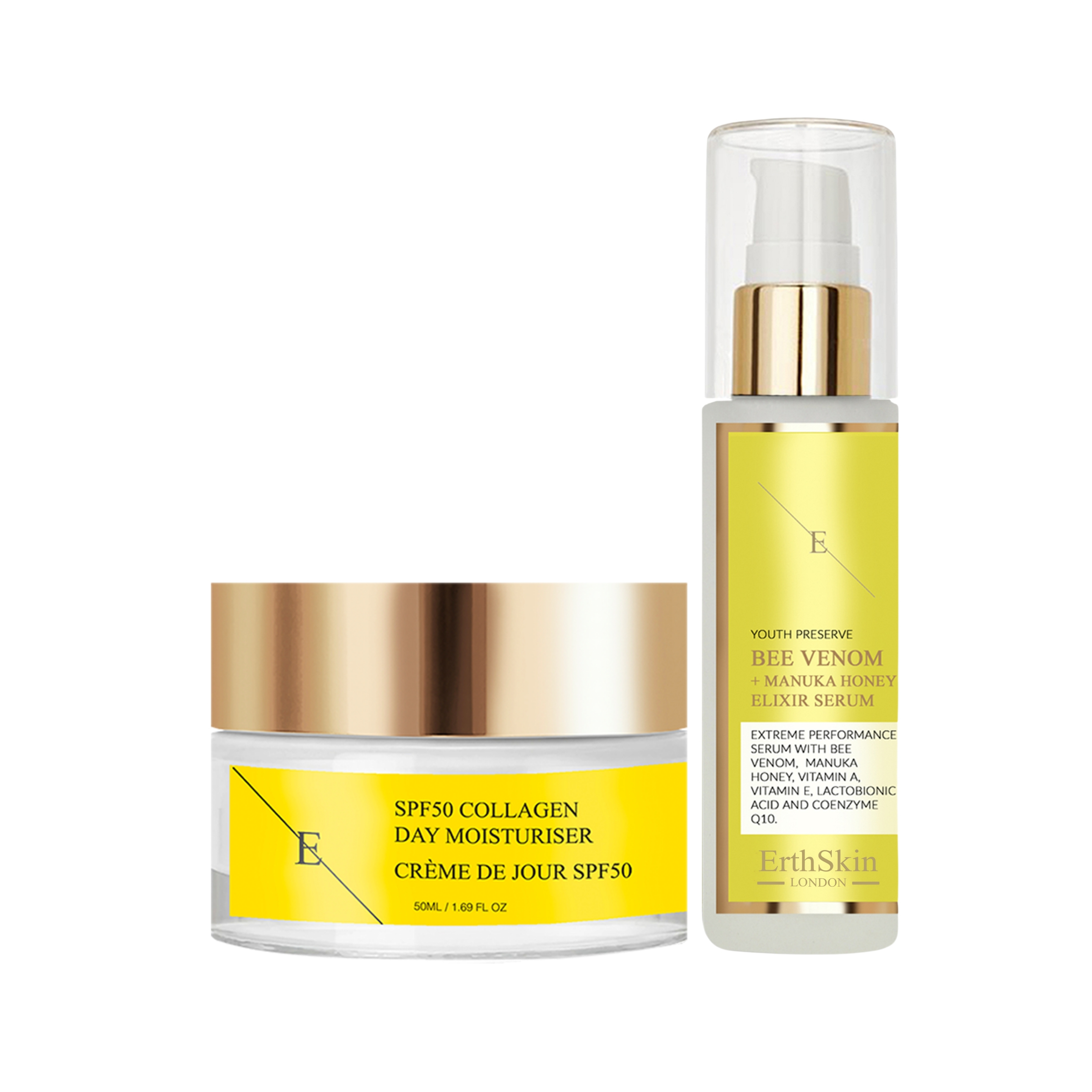 Bienengift + Manuka Honig Elixier Serum 60ml + SPF50 COLLAGEN TAGESCREME 50ML Image