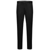 Anzughose BUGATTI, Herren, Gr. 54, Normalgrößen, 290, schwarz, 66% Polyester, 21% Viskose, 10% Polyamid, 3% Elasthan, unifarben, casual, gerade, unten schmal, Hosen, mit Stretch & Bügelfalte