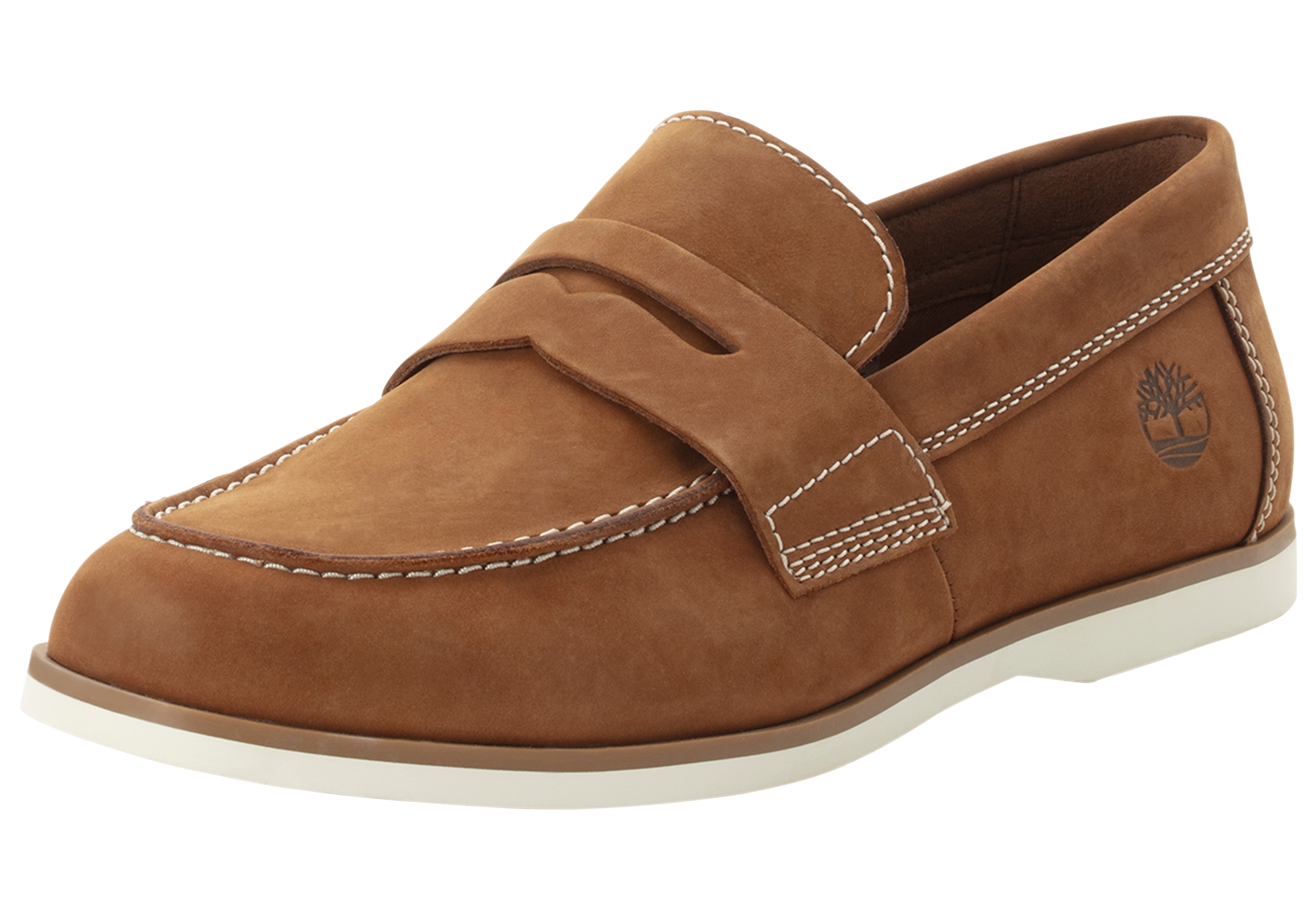 Bootsschuh TIMBERLAND "CLASSIC BOAT BOAT SHOE", Damen, Gr. 44,5, saddle, Leder, Schuhe Bootsschuh