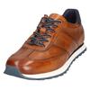 Sneaker BUGATTI, Herren, Gr. 45, braun (cognac used), Leder, used, casual, Schuhe, Freizeitschuh, Halbschuh, Schnürschuh mit Kontrastbesatz