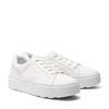 Sneaker TIMBERLAND "LAUREL COURT LOW LACE UP SNEAKER", Gr. 36, weiß canvas, Textil, sportlich, Schuhe