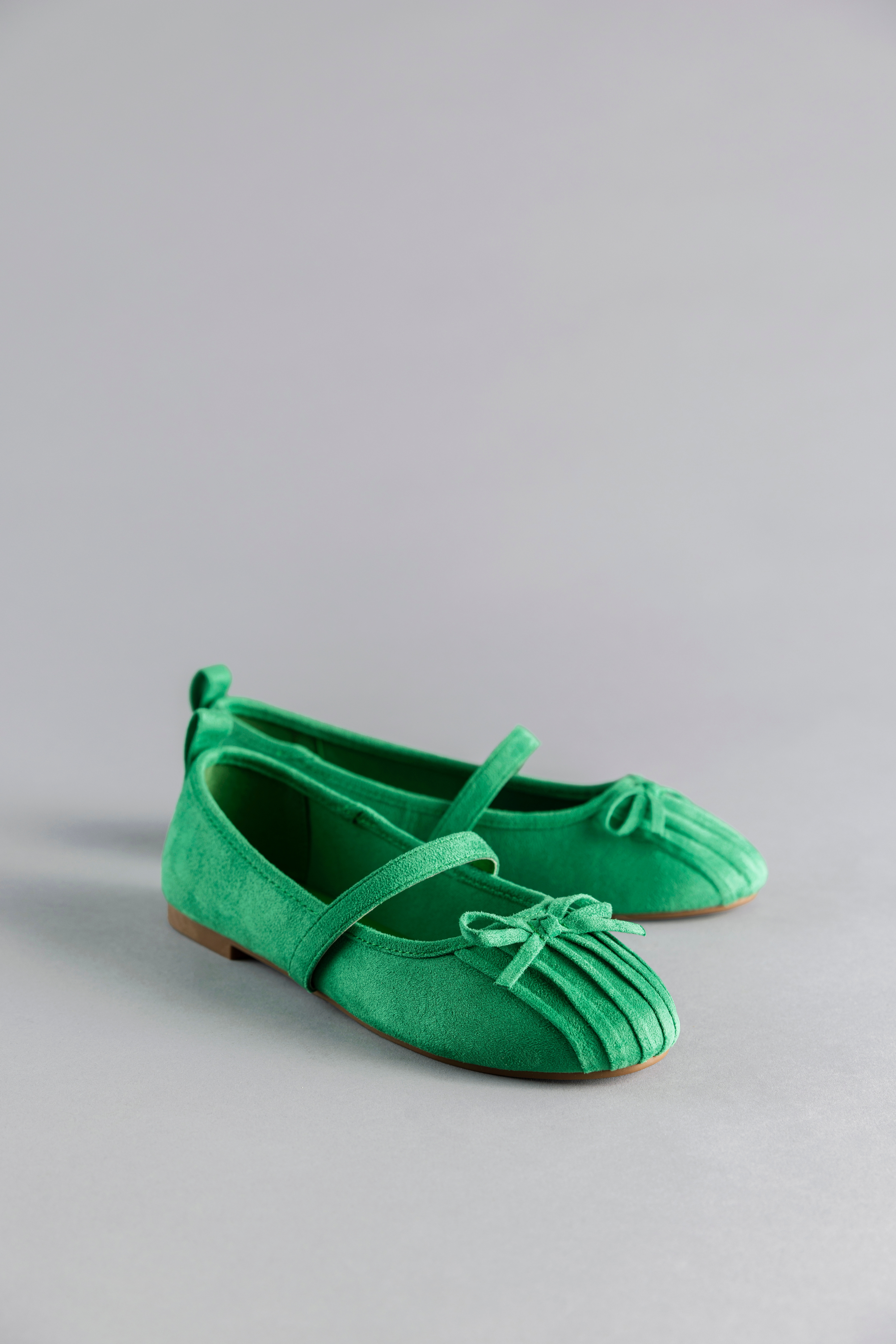 Ballerina ANISTON SHOES, Damen, Gr. 40, grün, Textil, Veloursleder, Schuhe Ballerina, Riemchenballerina, Schlupfschuh, Loafer, Slipper - NEUE KOLLEKTION Image