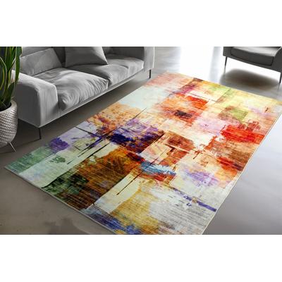 Teppich OBSESSION "Avantgarde 109", bunt (multi), B:160cm H:8mm L:230cm, Polyester, Teppiche, modernes Design, waschbar, In- und Outdoor, Balkon, Terrasse Image