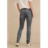 Slim-fit-Jeans CECIL, Damen, Gr. 32, Länge 32, grau (light grau stone wash), Jeans, 78% Baumwolle, 20% Polyester, 2% Elasthan, unifarben, casual, normal, Jeans, aus Baumwolle mit Stretchanteil