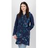 Fleecejacke DEPROC ACTIVE "Patchwork NUNAVUT LONG WMN", Damen, Gr. 40 (M), blau (schwarz navy), 100% Baumwolle, casual, Langarm, Jacken, auch in Großen Größen erhältlich