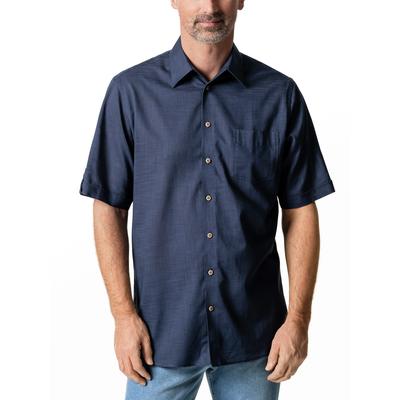 Walbusch Herren Freizeit-Hemd Reiseleinen Blau Image