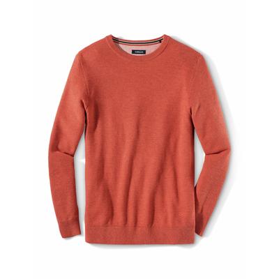 Walbusch Herren Struktur-Pullover Soft Cotton Rot Image