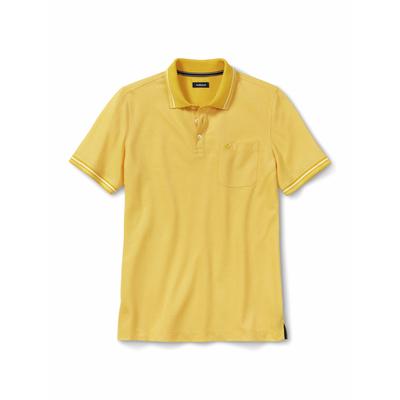 Walbusch Herren Comfort-Flex Polo Gelb gestreift Image