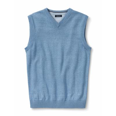 Walbusch Herren Ärmelloser Pullover Soft-Cotton Hellblau Image