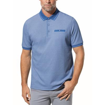 Walbusch Herren Bügelfrei-Polo Bestklima Blau Image